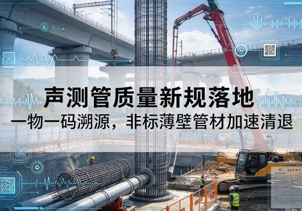 萨迦声测管质量新规落地，一物一码溯源，非标薄壁管材加速清退