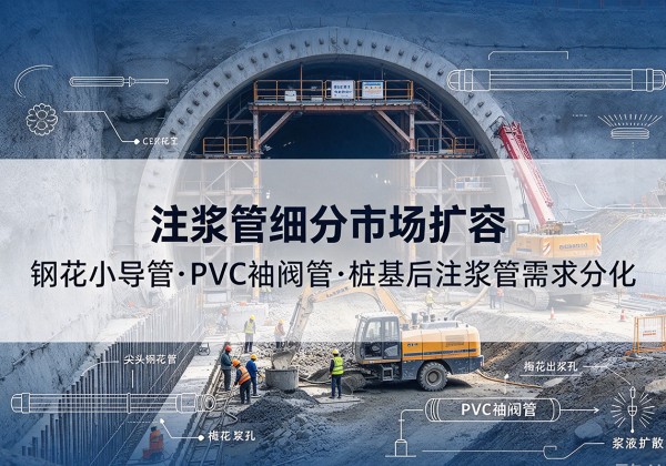 萨迦注浆管细分市场扩容，隧道钢花小导管、PVC 袖阀管、桩基后注浆管需求分化